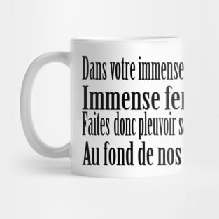 La Tendresse lyrics - Bourvil (1963) Mug